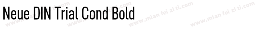Neue DIN Trial Cond Bold字体转换